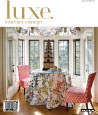 Luxe interior design magazine cover